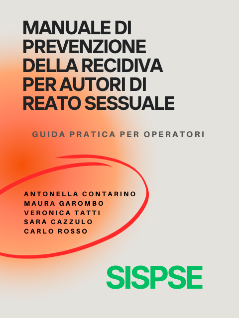 Copertina Manuale di Prevenzione della Recidiva per autori di reato sessuale